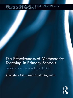 cover image of The Effectiveness of Mathematics Teaching in Primary Schools